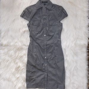 Express Pinstripe Shirt Dress Size 0